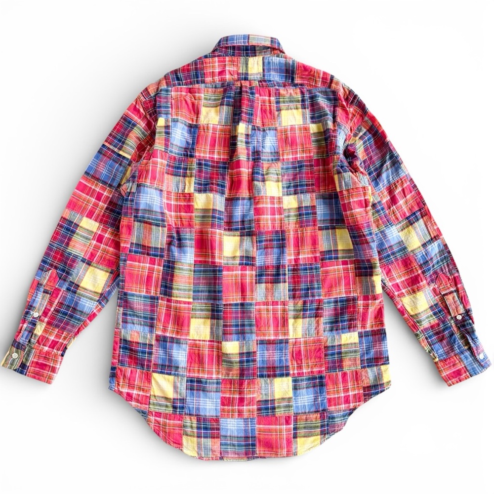 Ralph Lauren Madras Patchwork Button Down Oxford … - image 3